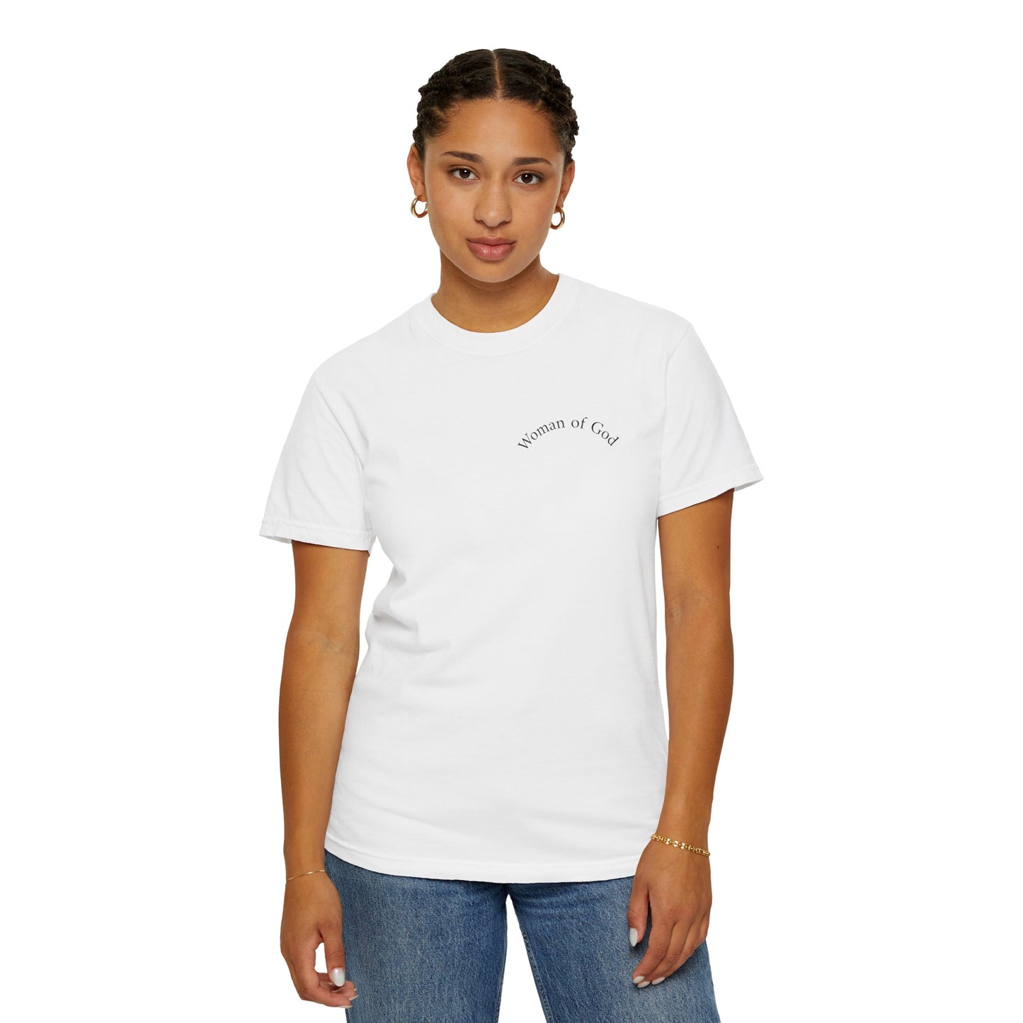 T-Shirt — "A Woman Who Empowers" Inspirational Graphic Tee