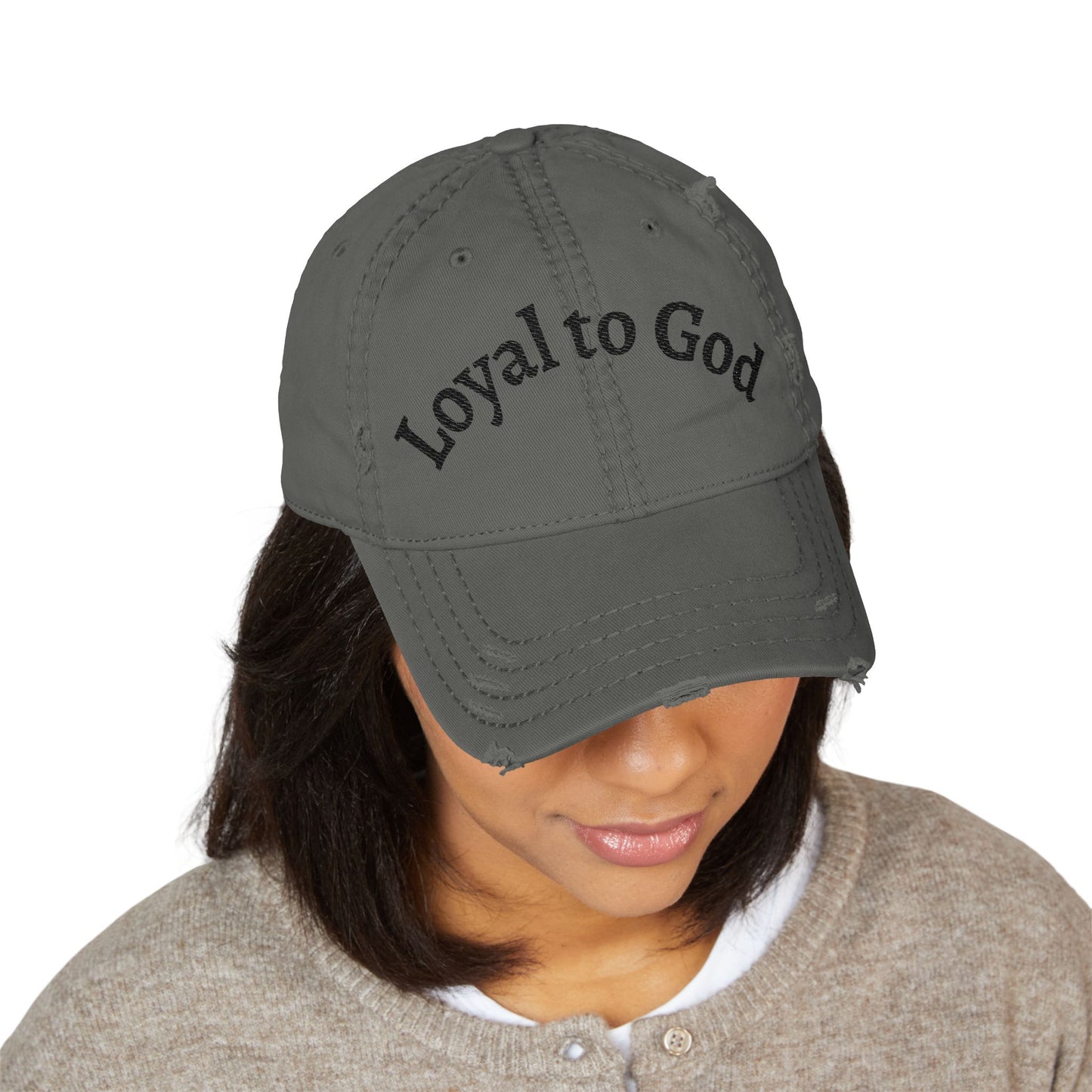 Embroidered 'Loyal to God' Vintage Cap