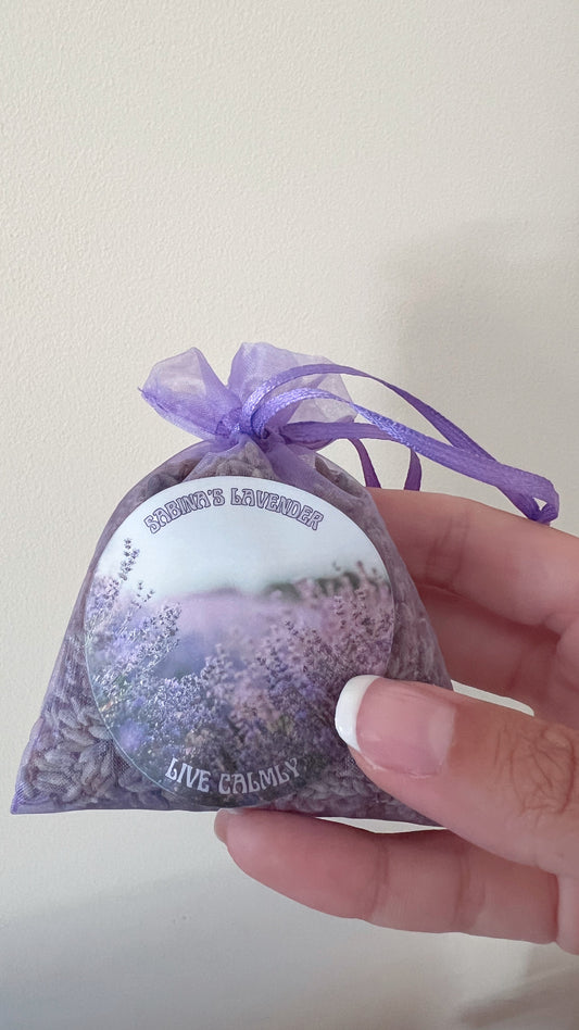 Organic Grown Lavender Bag - Pocket Sized