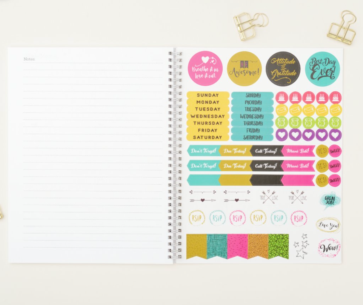 Monthly Planner w/ Stickers